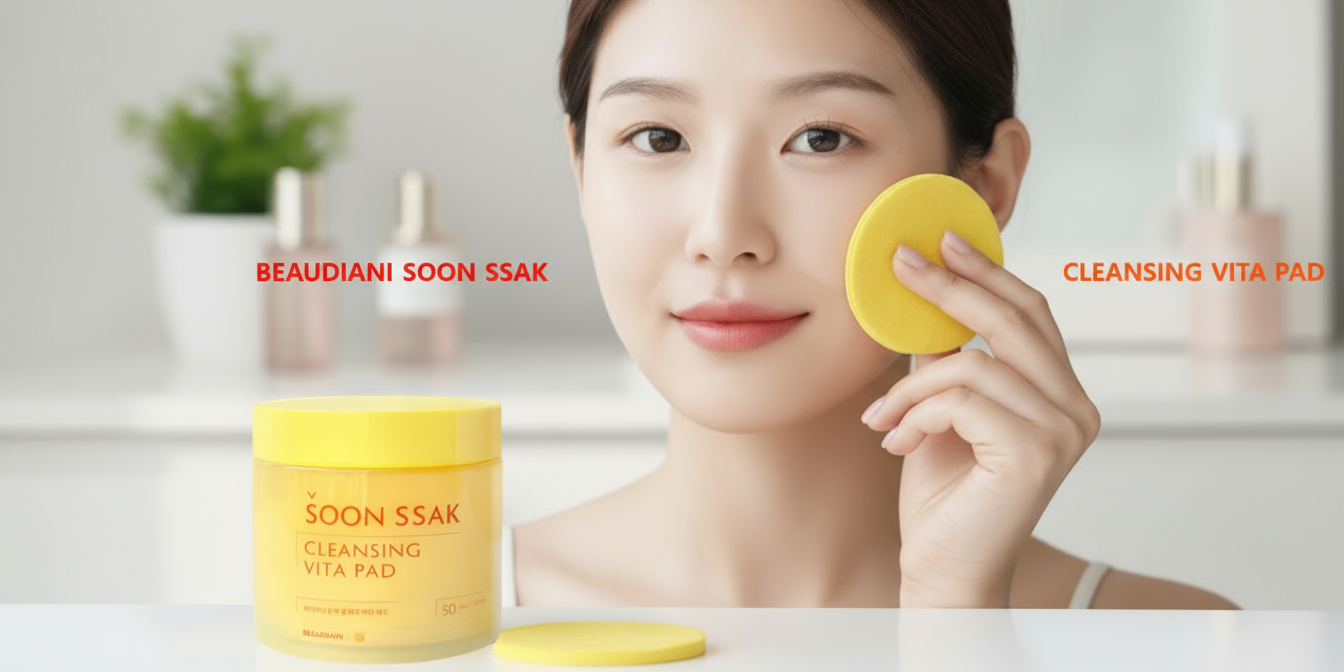 BEAUDIANI Soonssak Cleansing Vita Pads: Gentle Low-pH Makeup Remover for a Fresh, Radiant Complexion
