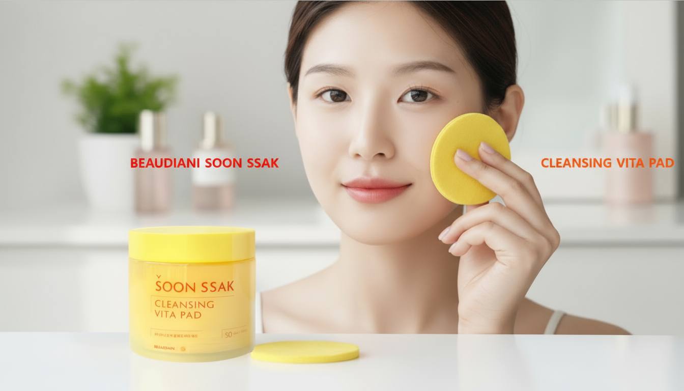 BEAUDIANI Soonssak Cleansing Vita Pads: Gentle Low-pH Makeup Remover for a Fresh, Radiant Complexion